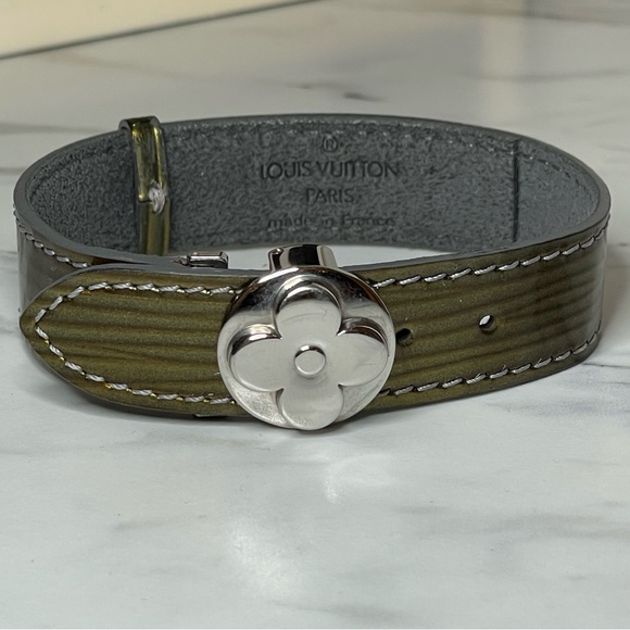 Louis Vuitton Olive Green Bracelet with Silver Accent - Picture 3 of 9